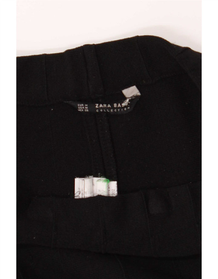 Zara Falda Acampanada Mediana W28 Viscosa Negra