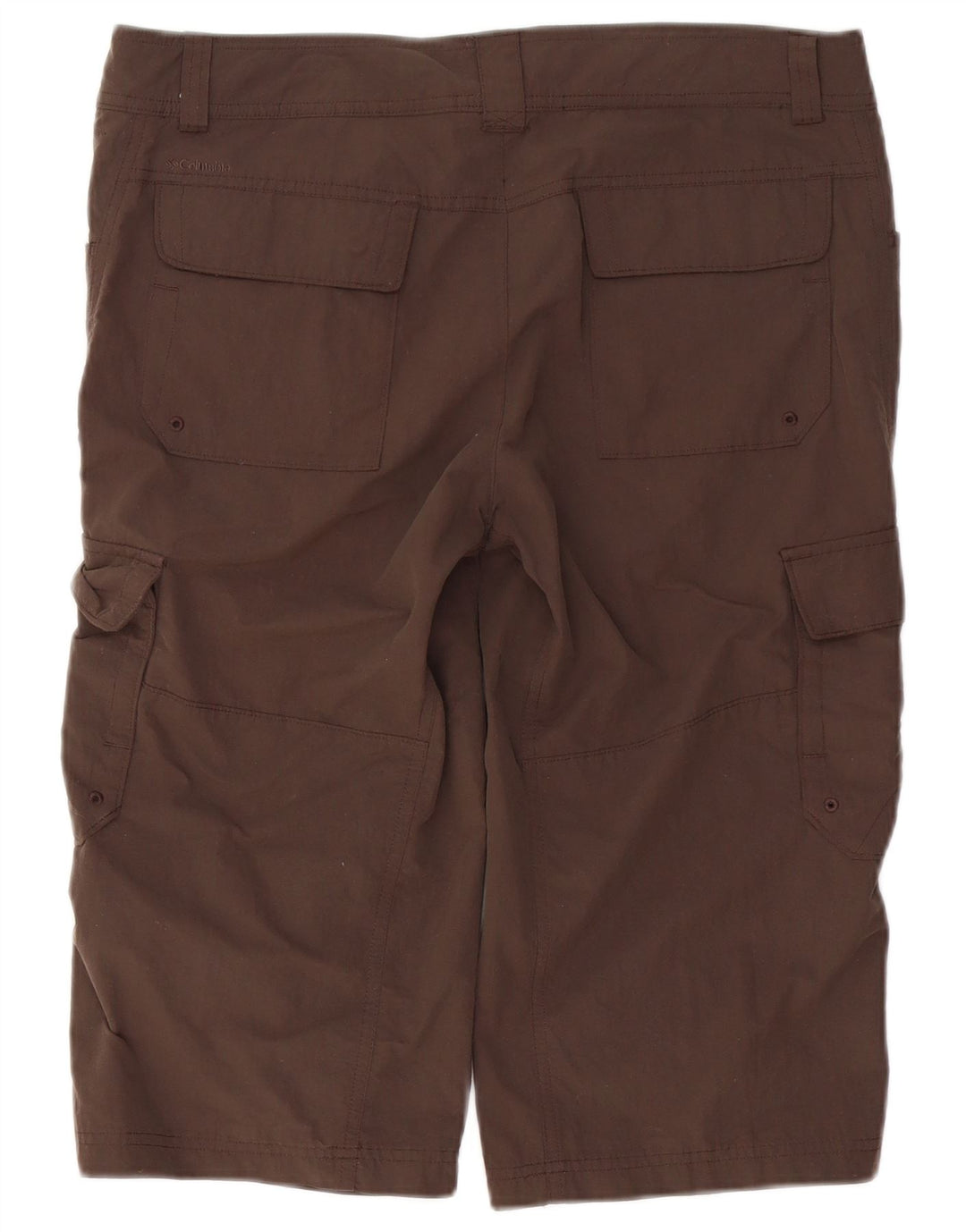 Columbia Bermudas tipo cargo para mujer, talla 12, talla grande, W36, nailon marrón