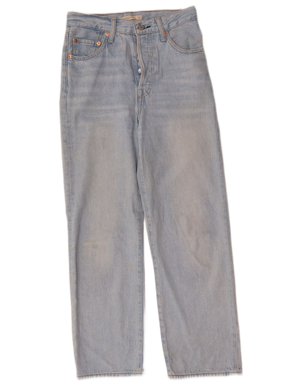 Vaqueros rectos de talle alto Ribcage para mujer Levi's W25 L27 Algodón azul