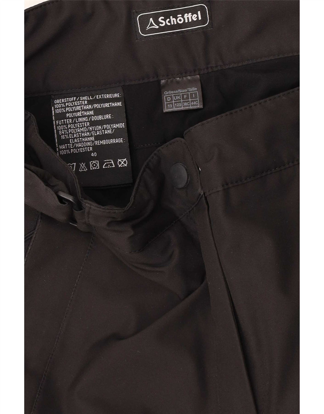 Schoffel Pantalones de esquí para mujer UK 42 Mediano Negro Poliéster