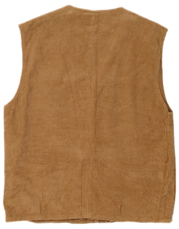 Belfe Chaleco de pana para mujer IT 48 XL Rayón marrón