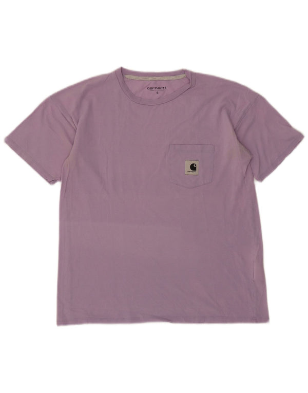 Carhartt Camiseta Mujer Top UK 10 Small Púrpura
