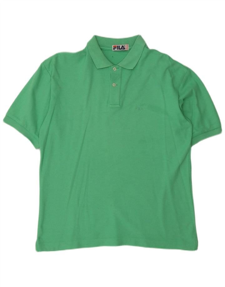 Polo Fila Hombre IT 48 Algodón Verde Medio