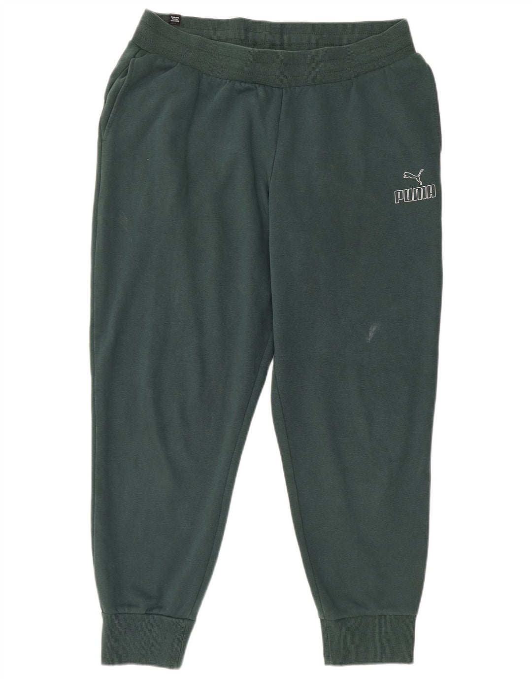PUMA Pantalones de chándal para mujer Joggers UK 46 Large Green Cotton