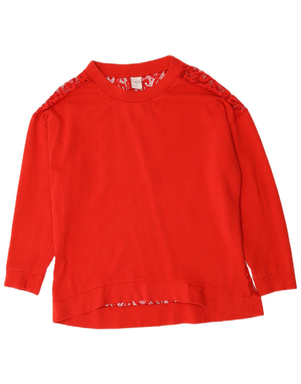 PIAZZA ITALIA Blusa para mujer Top UK 40 Grande Rojo Floral