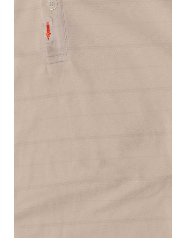 Nike Polo para hombre UK 47/48 2XL Poliéster a rayas blancas