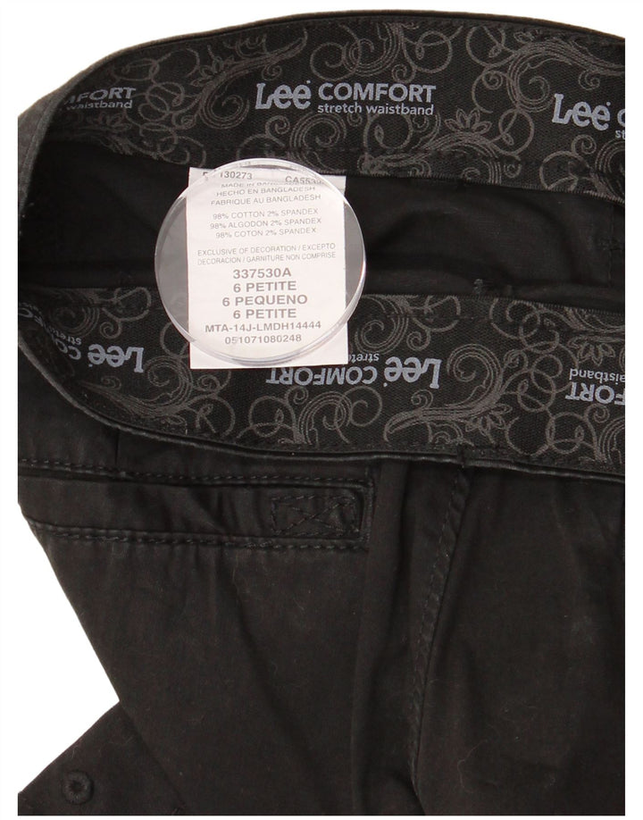 LEE Bermudas Cargo para Mujer US 6 Medium W30 Algodón Negro