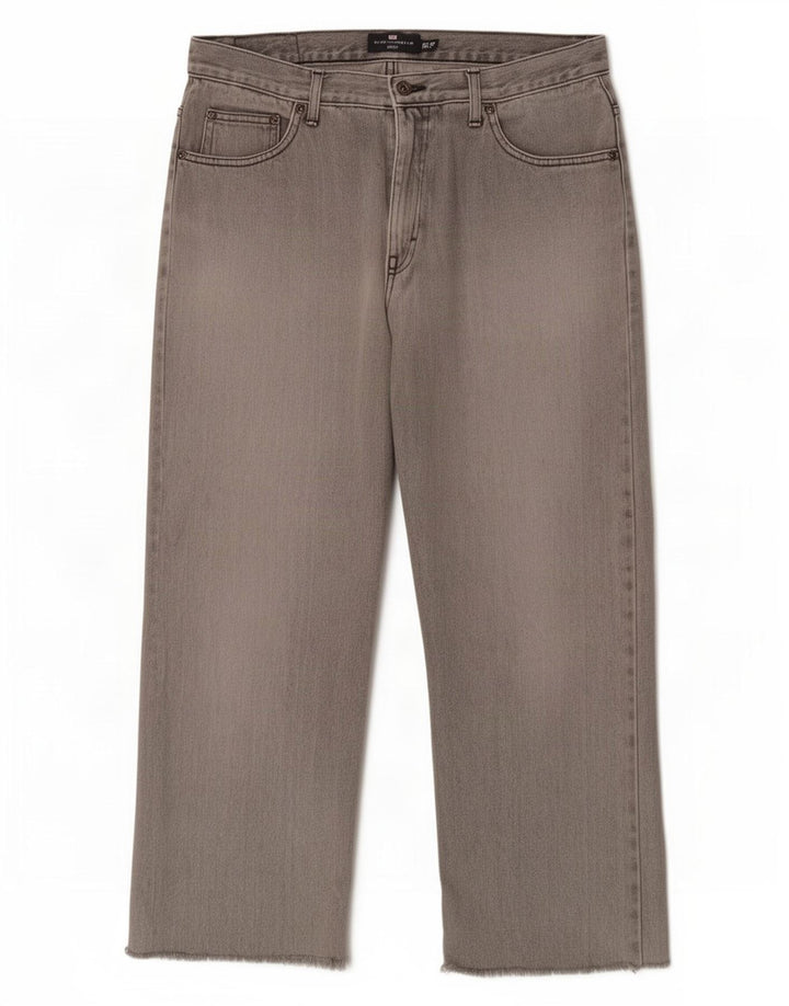Marks & Spencer Jeans Capri para Hombre Blue Harbor W34 L23 Algodón Gris