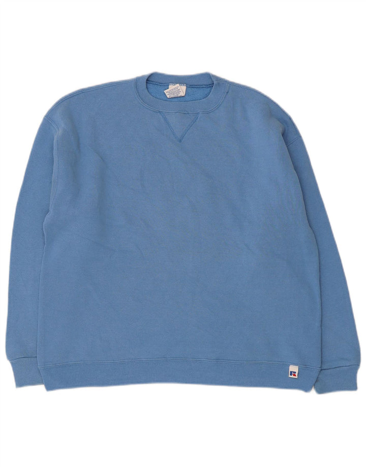 Russell Athletic - Sudadera para niño (11-12 años, algodón), color azul