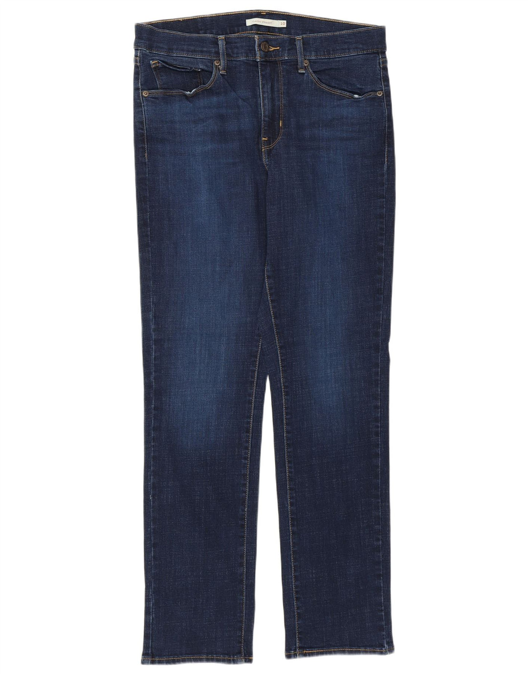 LEVI'S Jeans rectos de ajuste clásico para mujer US 10 Large W30 L30 Azul marino
