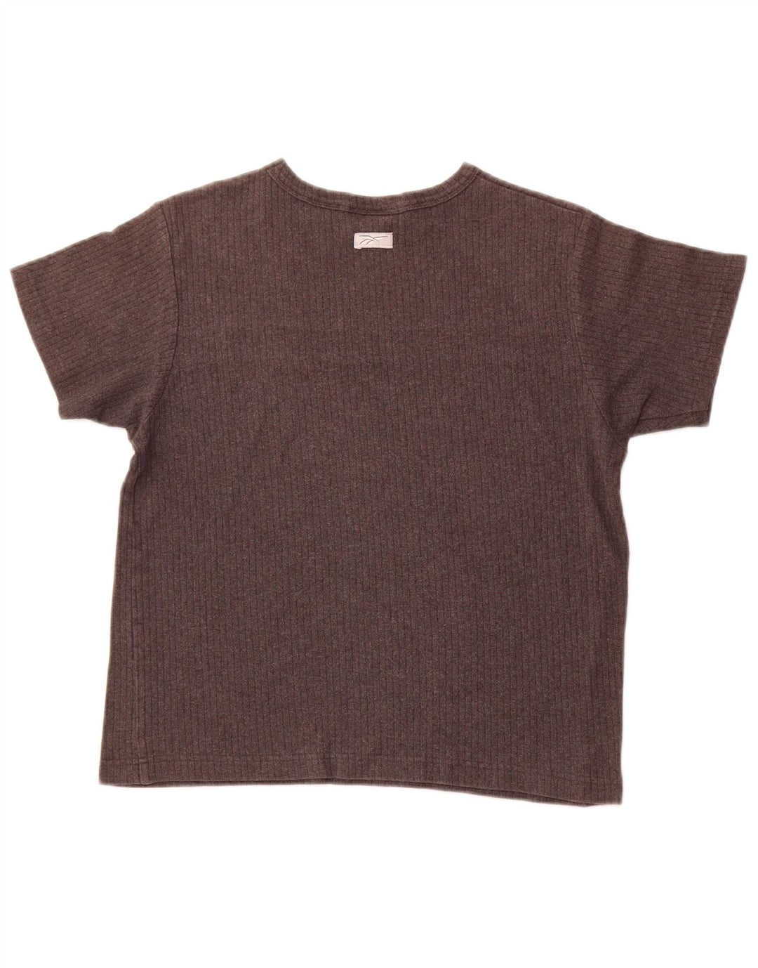 REEBOK Camiseta para mujer Top UK 12 Algodón gris medio con bloques de color