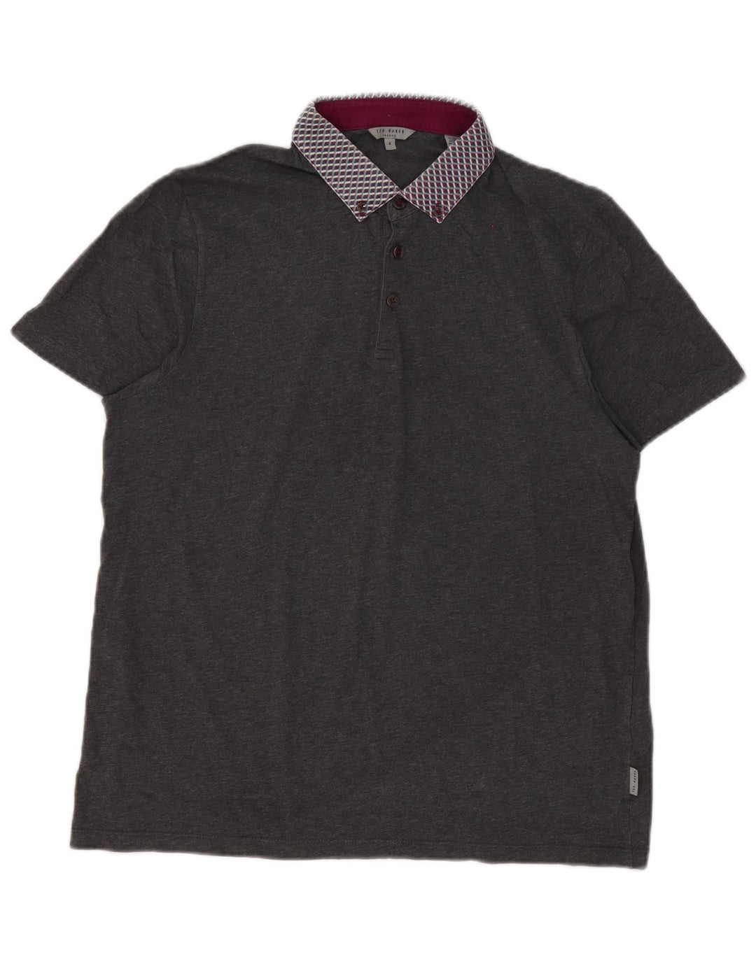 Ted Baker Polo para hombre talla 4 grande gris
