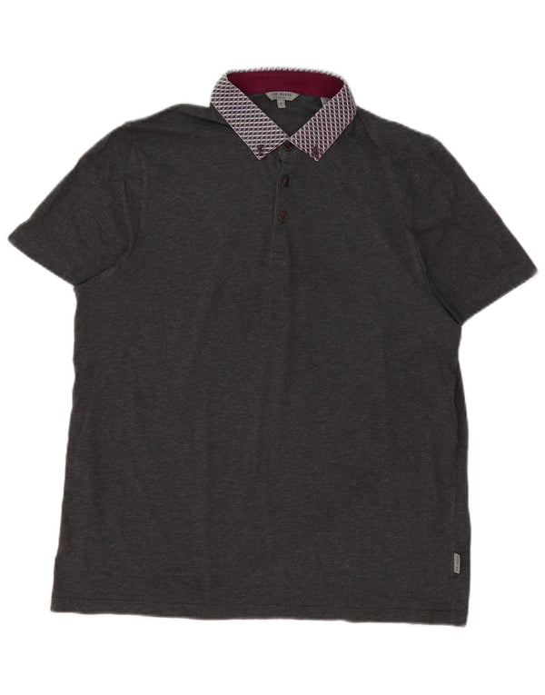 Ted Baker Polo para hombre talla 4 grande gris