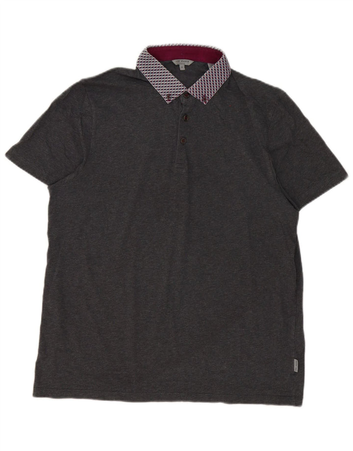 Ted Baker Polo para hombre talla 4 grande gris