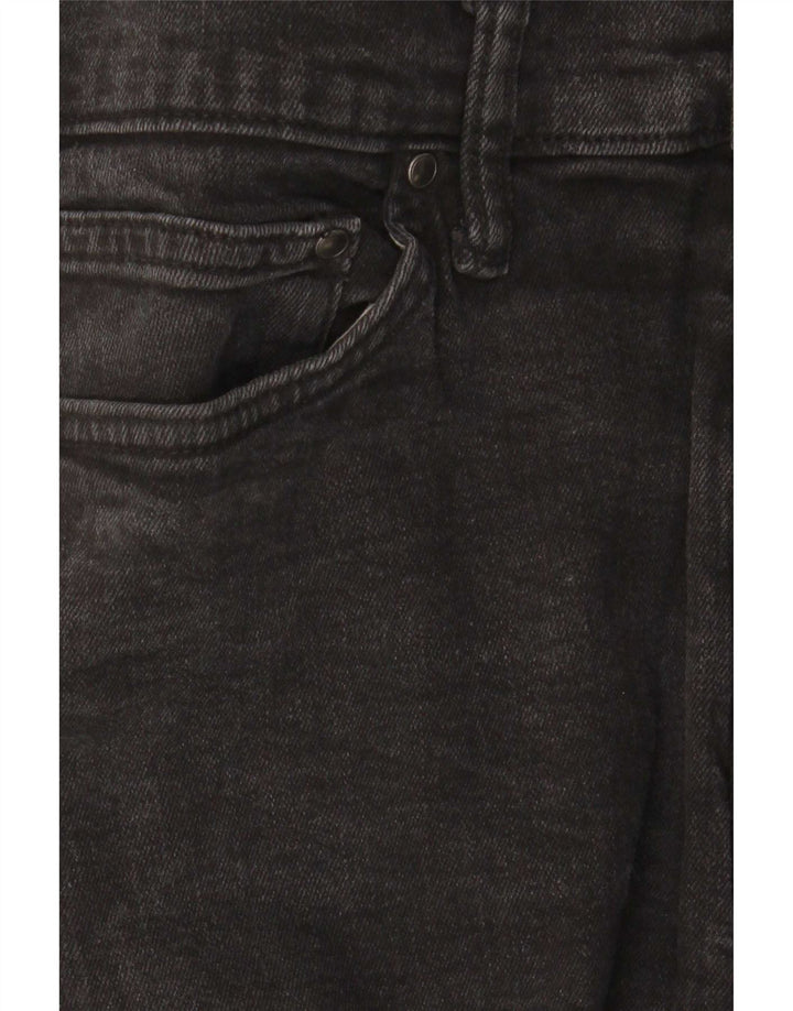 Marks & Spencer Vaqueros ajustados para hombre W34 L31 Algodón negro