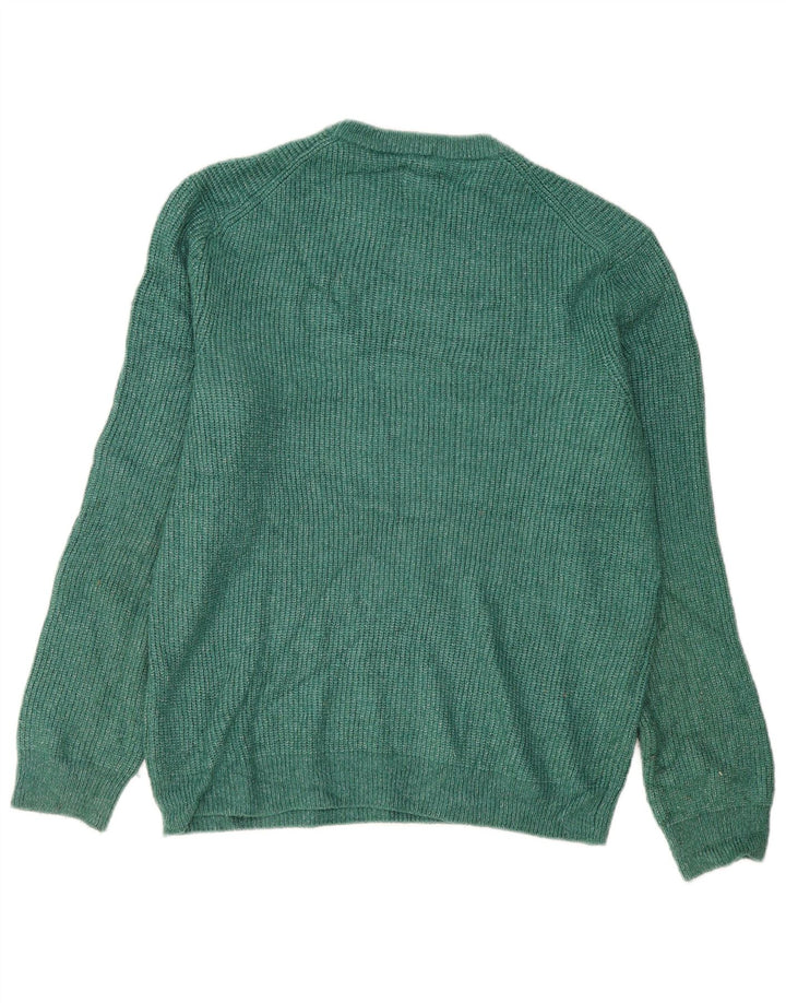Marks & Spencer - Jersey de cuello redondo para hombre, talla grande, poliamida verde