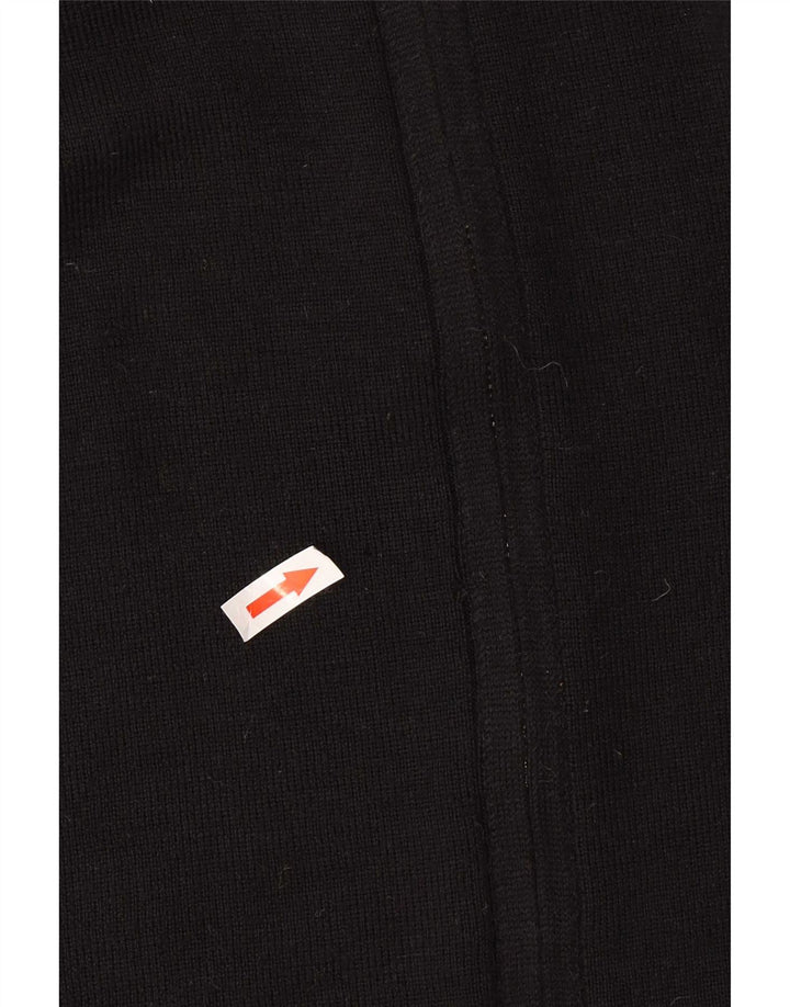 Lacoste - Cárdigan de ajuste clásico para hombre, talla 5, lana negra grande