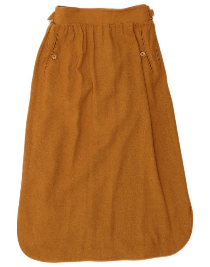 LAMBERS Falda midi para mujer IT 42 Medium W28 Marrón