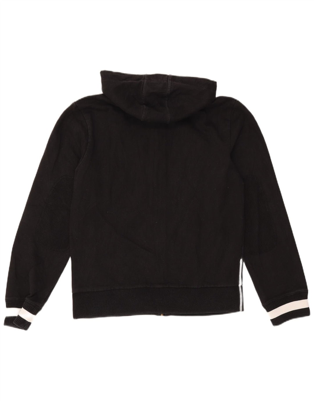 Lee Sudadera con Capucha y Cremallera gráfica para Hombre, tamaño Grande, algodón Negro