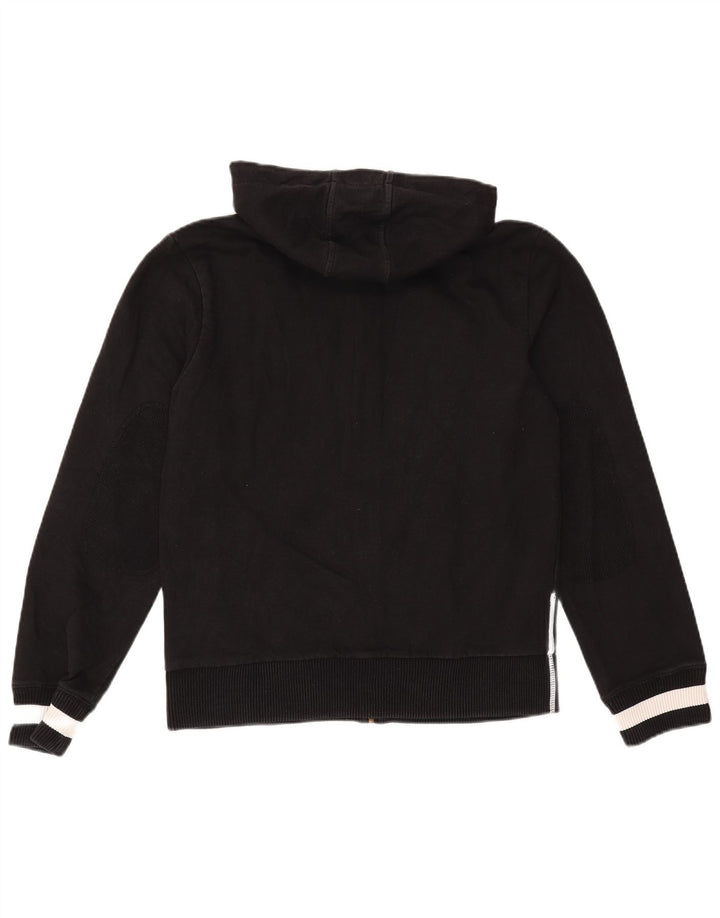 Lee Sudadera con Capucha y Cremallera gráfica para Hombre, tamaño Grande, algodón Negro