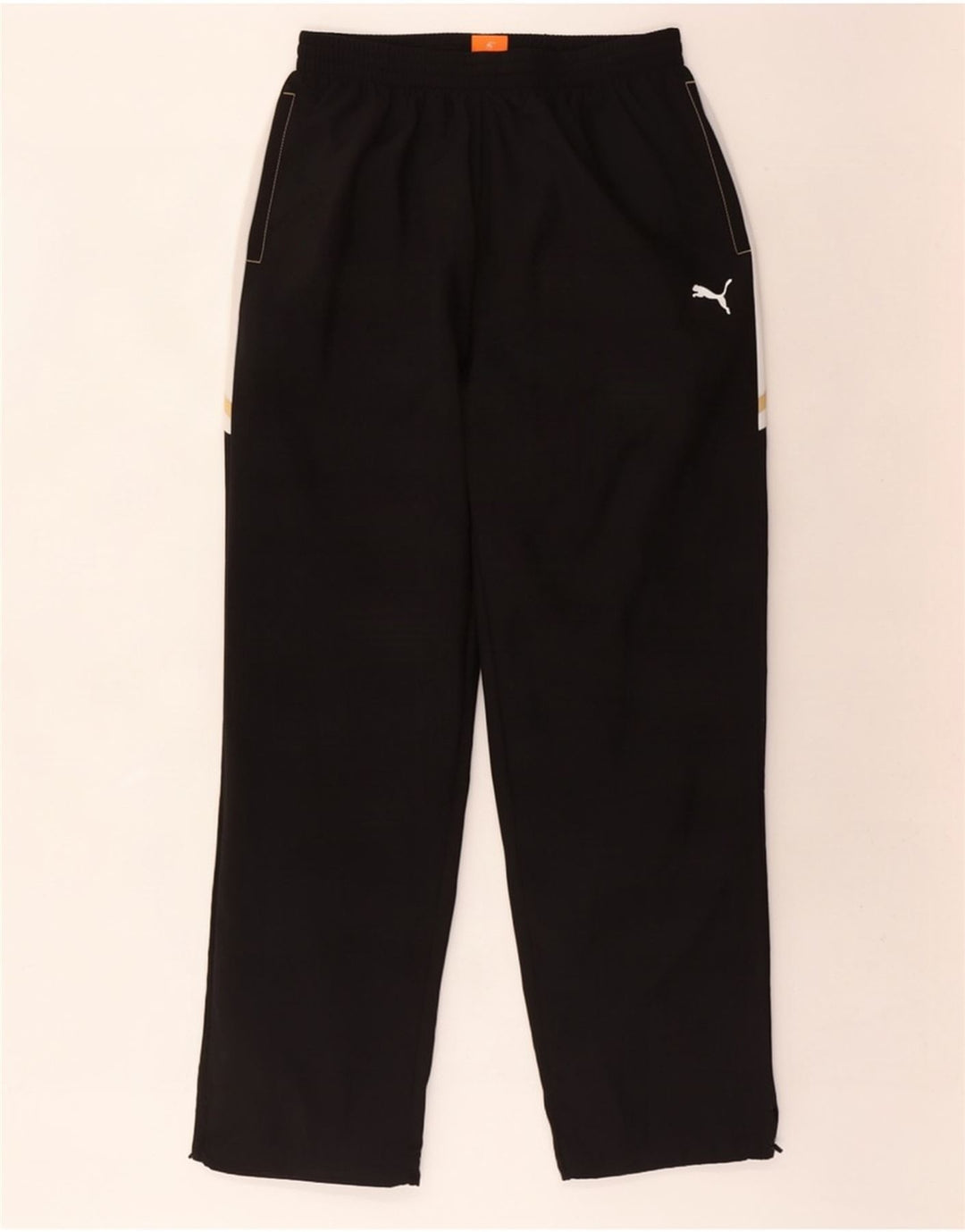 Puma Pantalones De Chándal Para Hombre Grande Negro Colorblock Poliéster