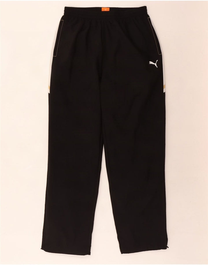 Puma Pantalones De Chándal Para Hombre Grande Negro Colorblock Poliéster