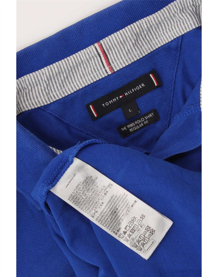 Tommy Hilfiger Polo Regular Fit para Hombre Algodón Azul Grande
