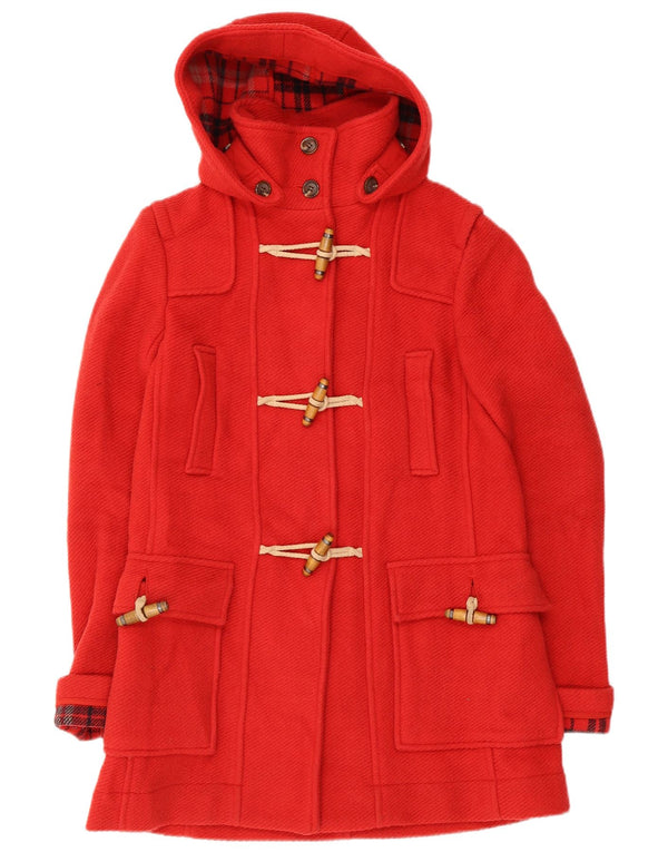 Topshop Trenca con capucha para mujer UK 8 Small Lana roja