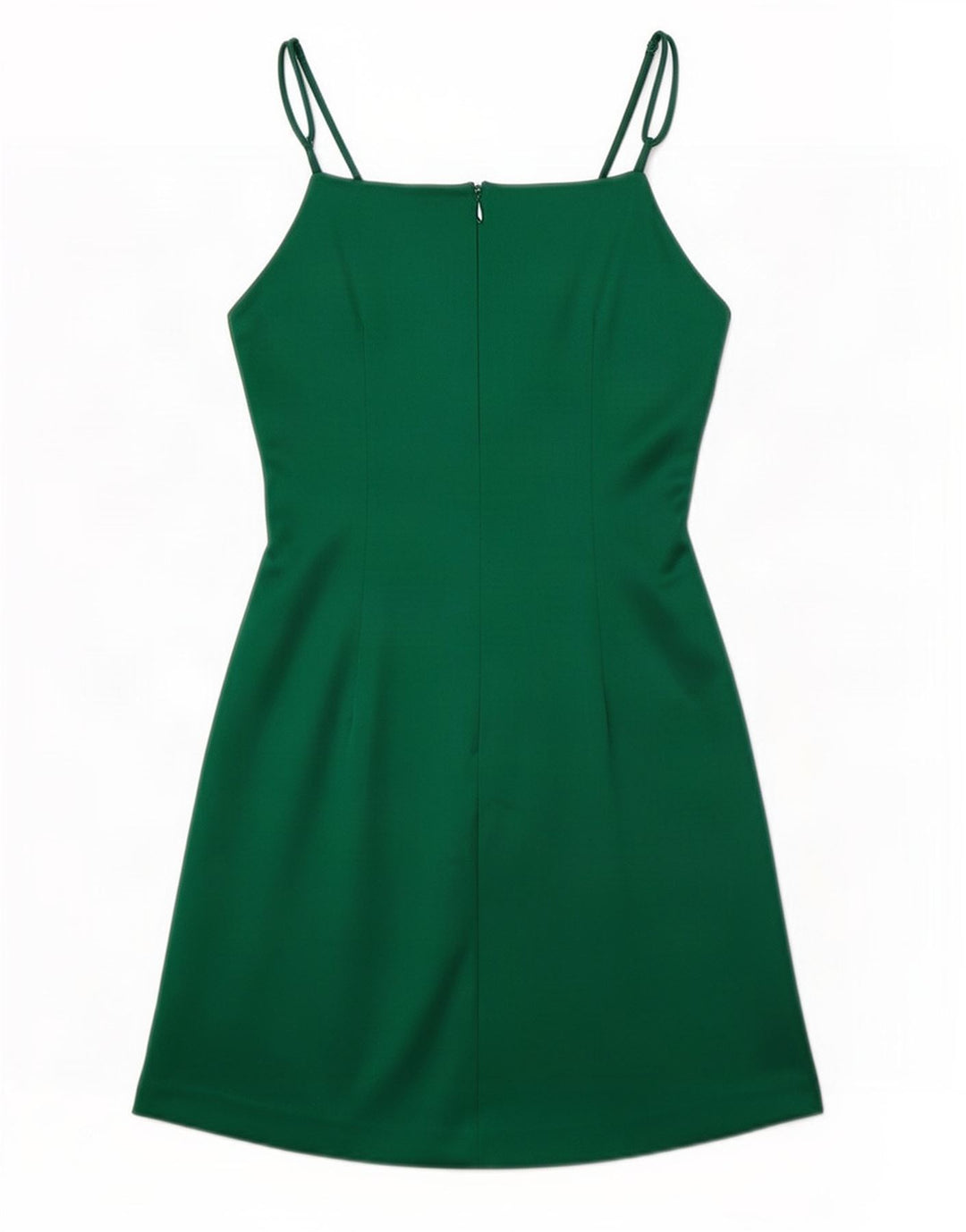 Zara Mujer Vestido Slip UK 8 Pequeño Poliéster Verde