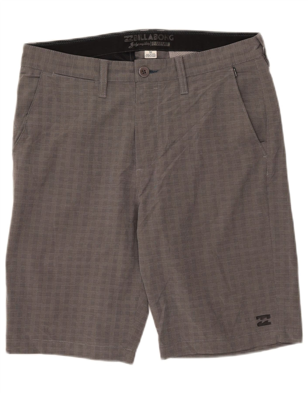 Pantalones cortos chinos Billabong para hombre W32 Medium Grey Check