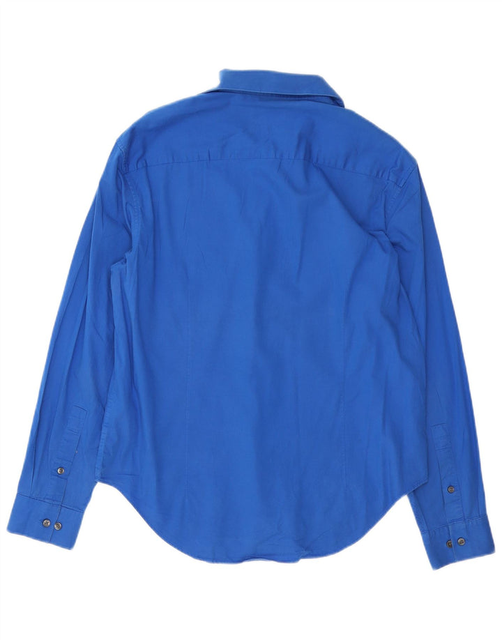 Calvin Klein Camisa Slim Fit para hombre Talla 15 1/2 Algodón azul mediano