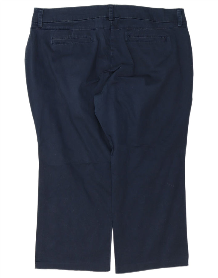 LEE Pantalones casuales rectos pequeños para mujer US 20 3XL W40 L27 Azul marino