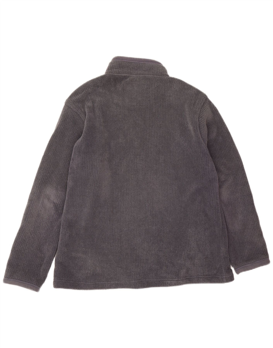 Weird Fish Jersey de forro polar holgado con cuello con cremallera para hombre Poliéster gris medio