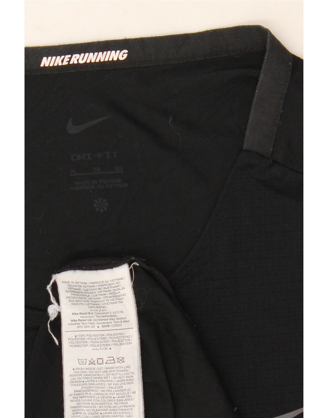 NIKE Camiseta Dri Fit para Hombre Top XL Poliéster Negro