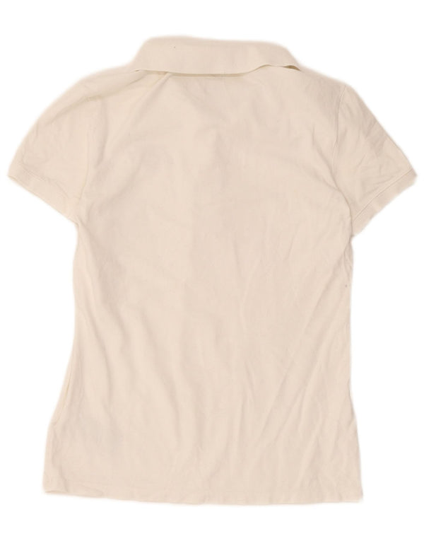 Nike Polo Mujer UK 40 XL Algodón Blanco