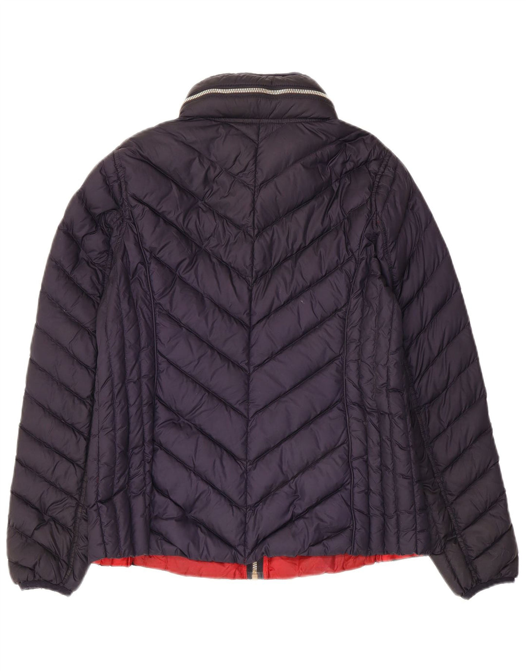 Michael Kors Chaqueta acolchada con capucha para mujer UK 14 Mediana Azul marino Poliéster