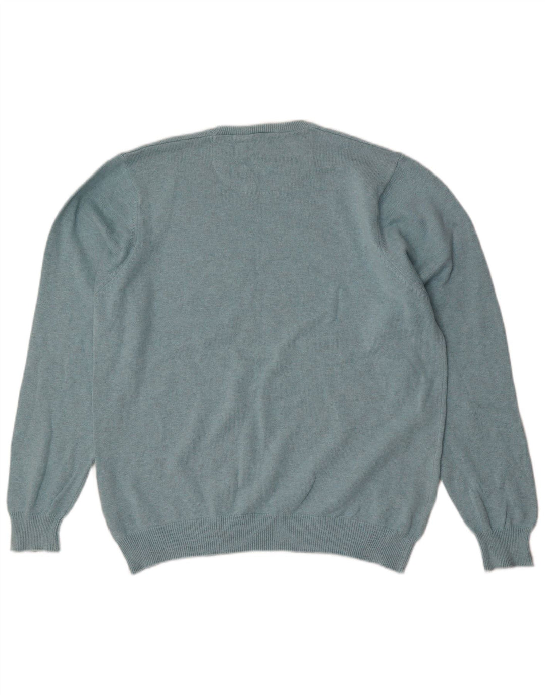Marks & Spencer - Jersey de cuello redondo para hombre, color azul, talla grande, color azul