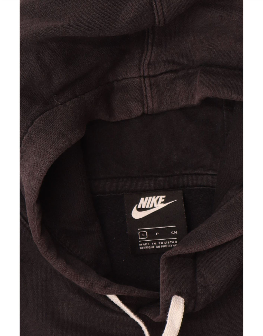 Nike Sudadera con capucha gráfica para hombre, talla pequeña, algodón negro