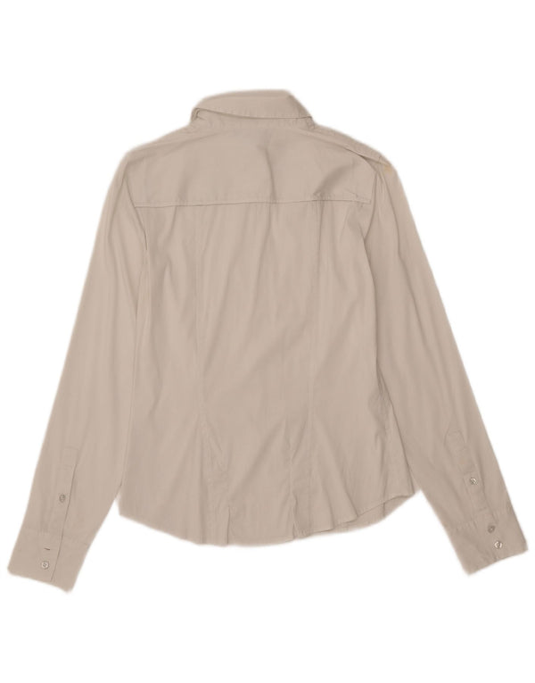 ARMANI EXCHANGE Camisa para mujer Reino Unido 12 Mediano Blanco