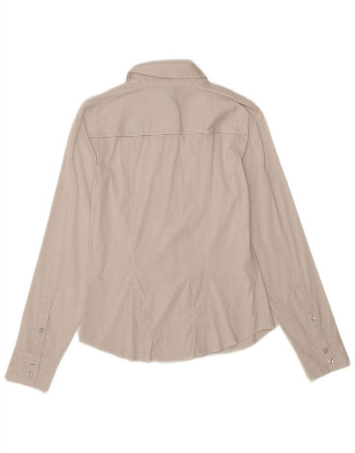 ARMANI EXCHANGE Camisa para mujer Reino Unido 12 Mediano Blanco