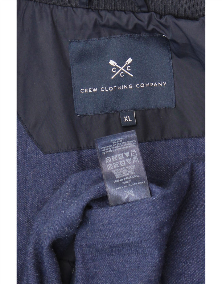 CREW CLOTHING Chaqueta acolchada para hombre UK 42 XL Azul marino Poliéster