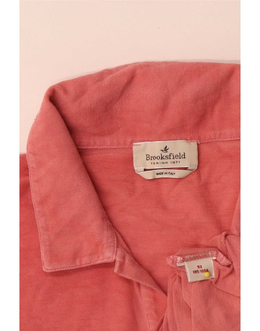Brooksfield Polo para hombre IT 52 grande rojo