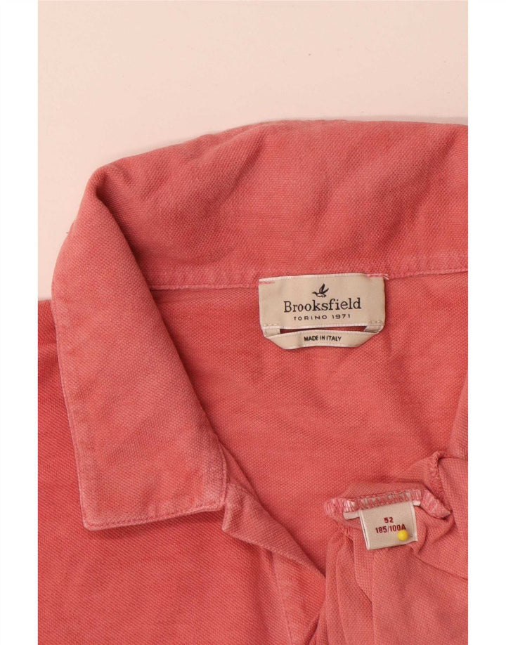 Brooksfield Polo para hombre IT 52 grande rojo