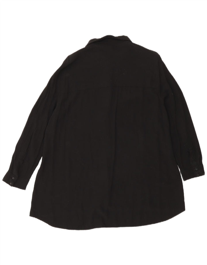Zara Mujer Vestido Recto ES 40 XL Negro