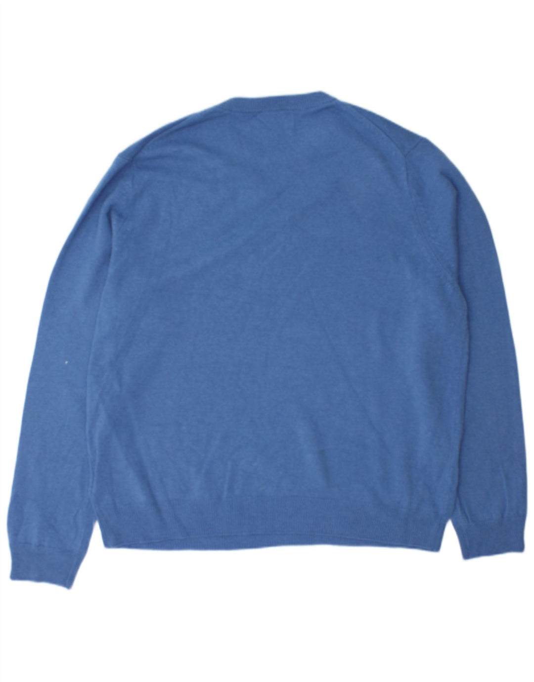 Marks & Spencer - Jersey de cuello redondo para hombre, talla 2XL, lana azul
