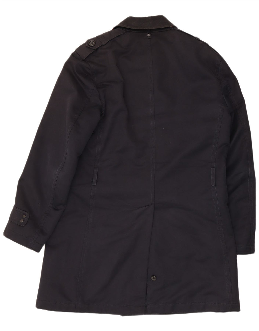 Gabardina Boggi Hombre IT 50 Grande Azul Marino Algodón