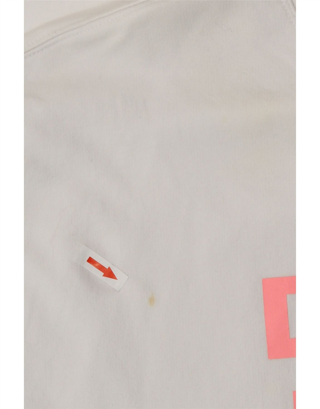Dkny Top gráfico extragrande para mujer, manga larga, Reino Unido 44, algodón blanco mediano