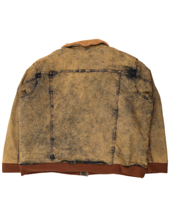 EMP Chaqueta vaquera para hombre UK 60 5XL Algodón marrón