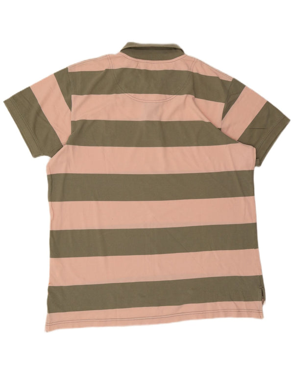 Timberland Polo para hombre 2XL Algodón a rayas verdes