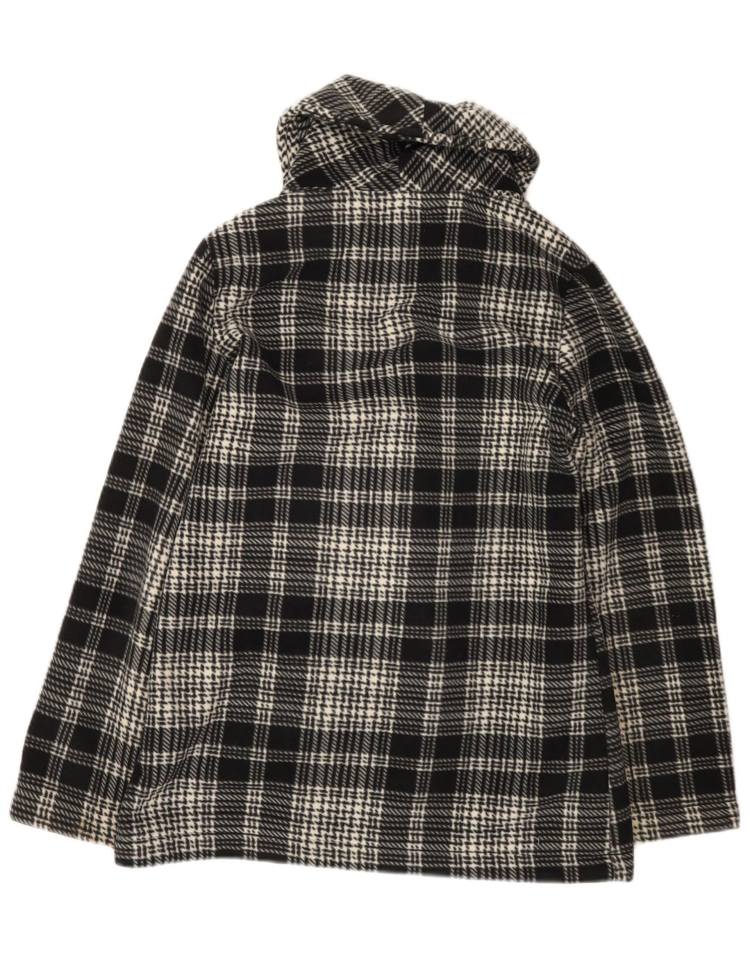 Barrage Chaqueta cortavientos de forro polar para mujer UK 44 Mediano Negro Cuadros Poliéster
